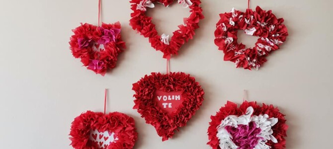 Ja u ljubav vjerujem: Izrada srca od papirnatih ubrusa