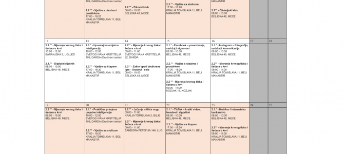 Mjesečni kalendar aktivnosti u projektu “Zlatna dob – aktivno uključivanje starijih osoba” – listopad 2026. godine – ispravak 1 Mjesečni kalendar aktivnosti u projektu “Zlatna dob – aktivno uključivanje starijih osoba” – listopad 2026. godine – ispravak 1
